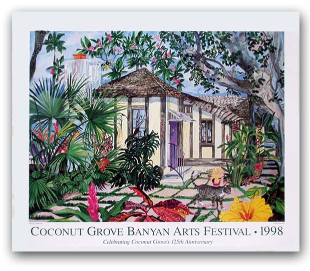 Poster Artist Banyan Festival 125th anniversay of Coconut