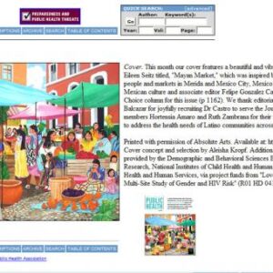 525-Mayan Market- July 2007 Cover of "American Journal Of Public Health"