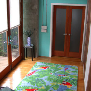 280-Parrots in Greenery in Clients home 6ft x 9ft