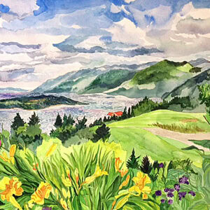 St Lawrence View, Charlevoix Ca Original 16" x 20" Watercolor