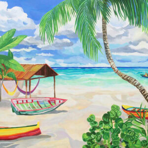 Serenity Beach 8" x 10" matted miniprint