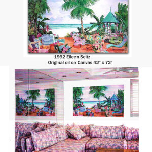 Gazebo Coast Original Oil Commissioned 42"x72"