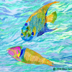 Living Waters 12" x 13.5'' original unframed watercolor