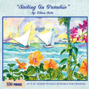 Sailing in Paradise 24" x 18"- 500 pieces - Jigsaw Puzzle